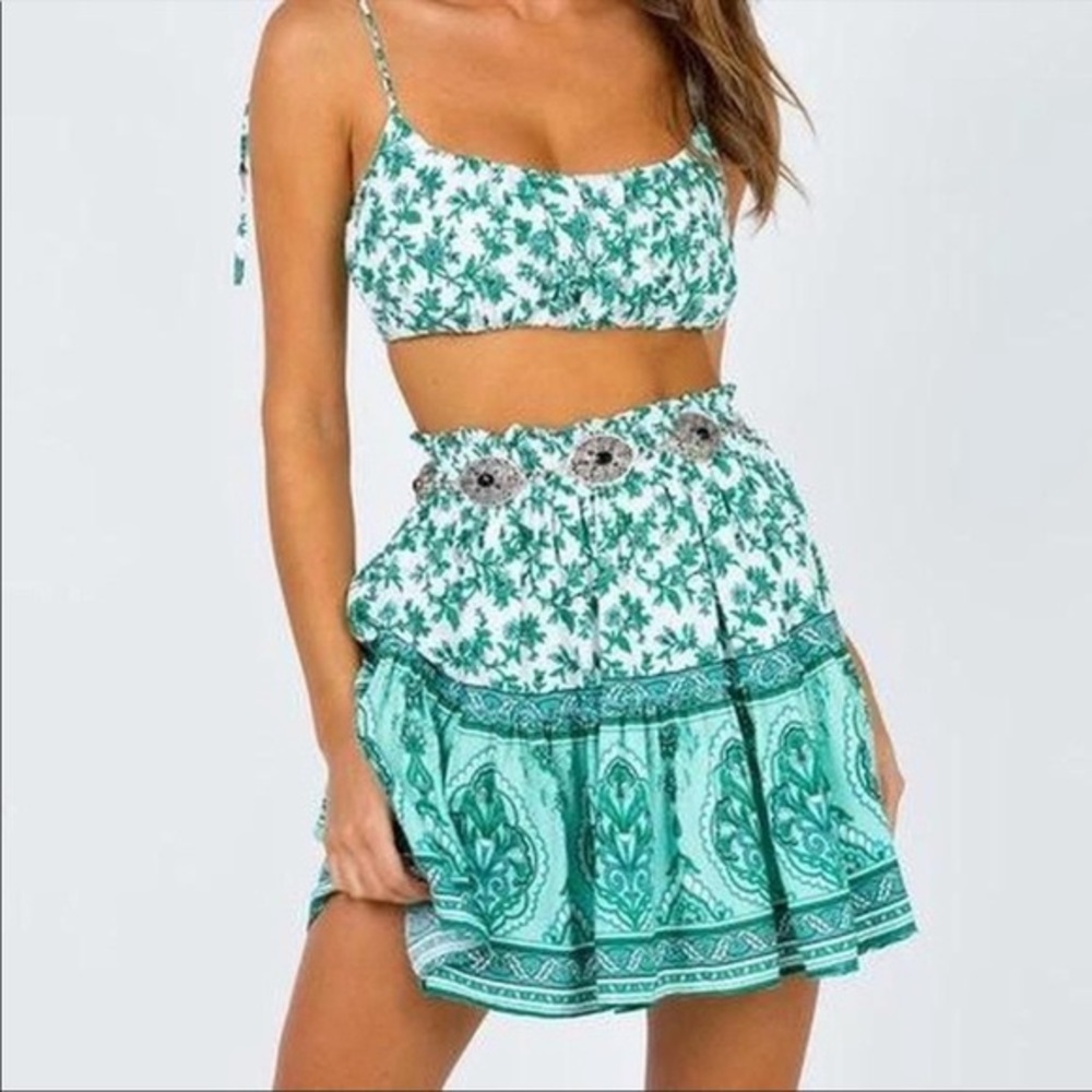 Princess Polly Blue & White Two Piece Set